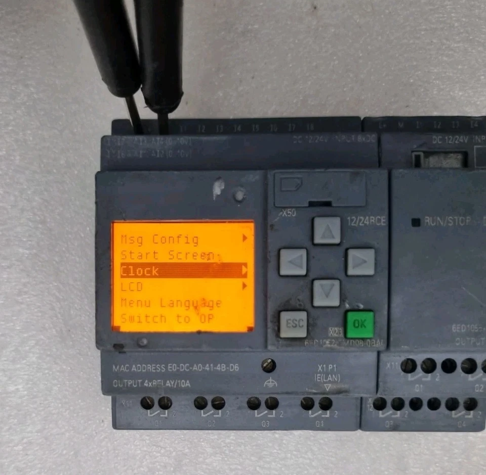 Siemens 6ED1052-1MD08-0BA0 Logo With 6ED1055-1MB00-0BA2 Expansion Module (Used)